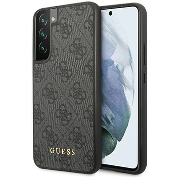 Etui Guess Samsung S23 szary hard case 4G Metal Gold Logo GUHCS23SG4GFGR