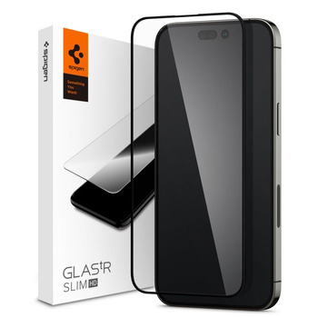 Spigen szkło hartowane FC iPhone 14 Pro black