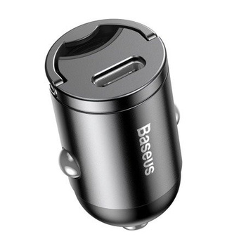 Baseus ładowarka samochodowa Tiny Star Mini Power Delivery typ C 30W szara