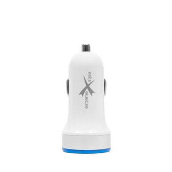 Ładowarka samchodowa Ampere mini 2 usb 2.1A biała ACC2U21SW