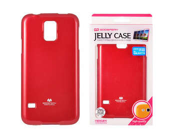 Etui Mercury Jelly Samsung S5 czerwony SM-G900