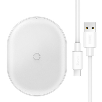 Baseus ładowarka indukcyjna Cobble 15W biała quick charge