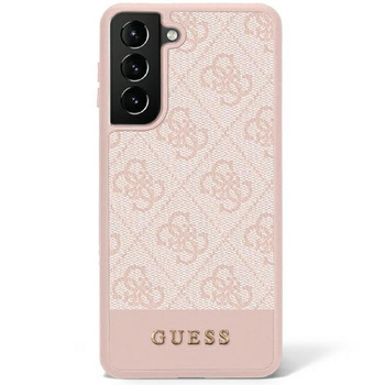 Etui Guess Samsung S23+ Plus różowy hard case 4G Stripe Collection GUHCS23MG4GLPI