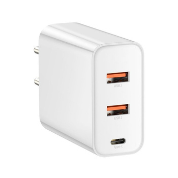 Baseus ładowarka sieciowa PPS 3xUSB 2x Quick Charge + 1x Power Delivery 60W biała