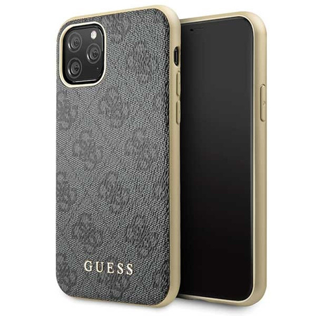 Etui Guess iPhone 11 Pro szary hard case 4G Collection GUHCN58G4GG