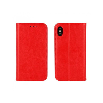Kabura book SPECIAL Samsung A53 5G czerwona prawdziwa skóra