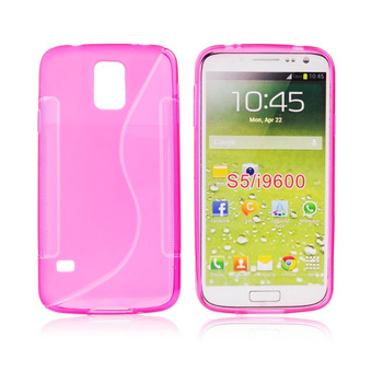 Futerał Back Case Samsung Galaxy S5 wzór S różowy