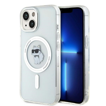 Etui Karl Lagerfeld iPhone 15 6.1" transparent hard case IML Choupette z MagSafe KLHMP15SHFCCNOT