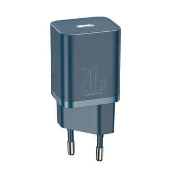 Baseus ładowarka sieciowa Super Si 1xUSB-C PD 20W Power Delivery niebieska