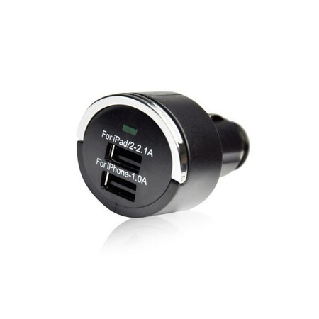 Adapter samochodowy USB 2xUSB 2A Grzybek