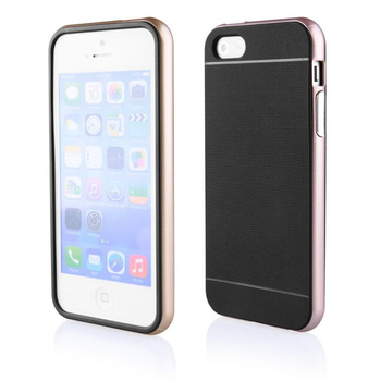Etui Hybrid iPhone 5 czarny+złoty