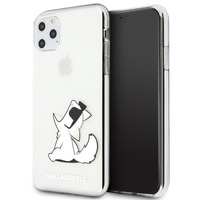 Etui Karl Lagerfeld iPhone 12 / 12 Pro 6.1" transparent hard case Choupette Fun KLHCP12MCFNRC