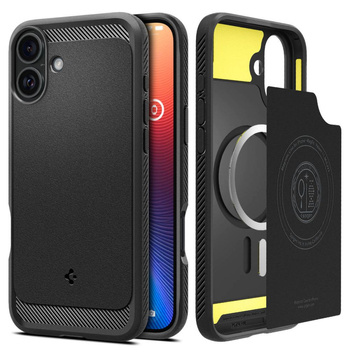 Spigen Rugged Armor z MagSafe iPhone 16 Plus black