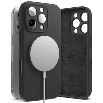 Ringke Silicone z magsafe iPhone 16 Pro black
