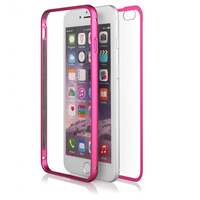 Bumper Acrylic Samsung S6 Edge ciemny róż