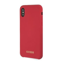 Etui Guess iPhone X/Xs czerwone hard case silicone GUHCPXLSGLRE
