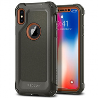 Spigen Pro Guard iPhone X army green