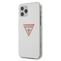 Etui Guess iPhone 12 / 12 Pro 6.1" biały hard case Triangle Collection GUHCP12MPCUCTLWH