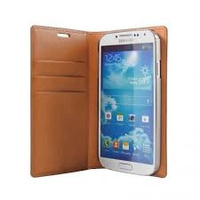 Etui Mercury Leather Flip Samsung S4 i9500 karmelowy
