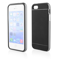 Etui Hybrid iPhone 5 czarny+srebrny
