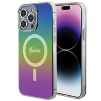 Etui Guess iPhone 15 Pro 6.1" wielokolorowy hard case IML Iridescent z MagSafe GUHMP15LHITSK