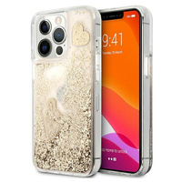 Etui Guess iPhone 13 Pro złoty hard case Glitter Charms GUHCP13LGLHFLGO
