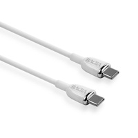 Vidvie kabel 2xusb Typ C / Power Delivery 1.2m biały 60W