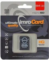 Karta Micro 64GB UHS-I z adapterem Imro class 10