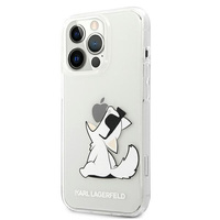 Etui Karl Lagerfeld iPhone 13 Pro transparent hard case Choupette Fun KLHCP13LCFNRC