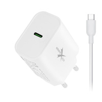 Ładowarka sieciowa usb Typ C 35W + kabel usb typ C-C eXtreme biała