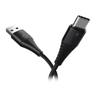 Rock Micro usb Typ C Cable 200cm black