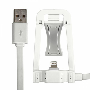Kabel usb iPhone 5/6 z dokowaniem biały
