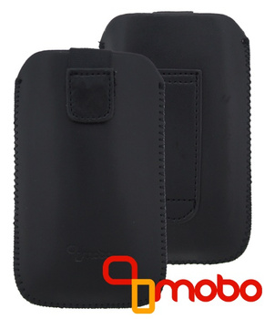 Etui Slim czarne skóra HQ Nokia 6300 C1-01