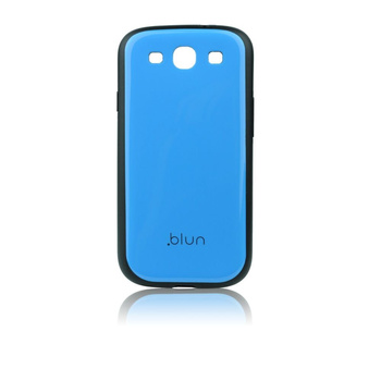 Etui Blun Samsung S3 i9300 niebieskie wzór 3