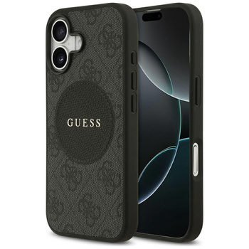 Etui Guess iPhone 17 czarny 4G Circle Classic Logo z Magsafe GUHMP17SP4PGRSGK