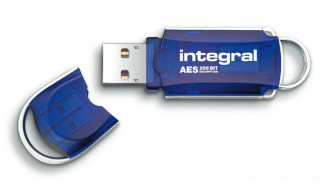 Pendrive Courier 256 AES Total Lock 2gb Integral