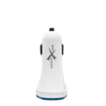 Ładowarka samochodowa Ampere 3 usb 3.1A biała ACC3U31W