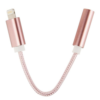 Adapter HF/audio iPhone 7 - 3,5mm złoty róż.