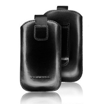 Etui Slim czarne skóra HQ Samsung i9100