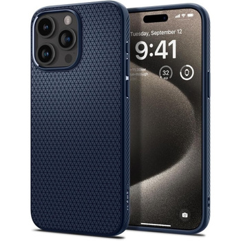 Spigen Liquid Air iPhone 15 Pro Max navy blue