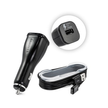 Ładowarka samochodowa Samsung micro usb wtyczka + kabel 2A EP-LN915U czarna BOX