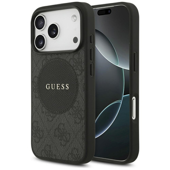 Etui Guess iPhone 17 Pro Max czarny 4G Circle Classic Logo z Magsafe GUHMP17XP4PGRSGK