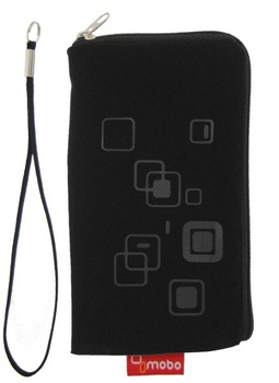 Saszetka Mobo Kwadraty czarne