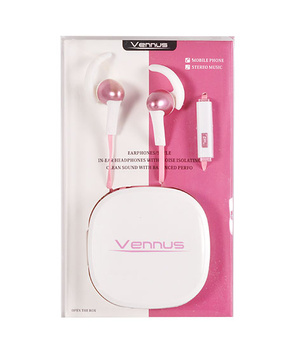 HF 3,5mm Vennus box różowe