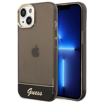 Etui Guess iPhone 14 Plus 6.7" czarny hard case Translucent GUHCP14MHGCOK