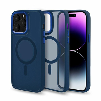 Etui Frosted z MagSafe iPhone 11 Pro granatowe