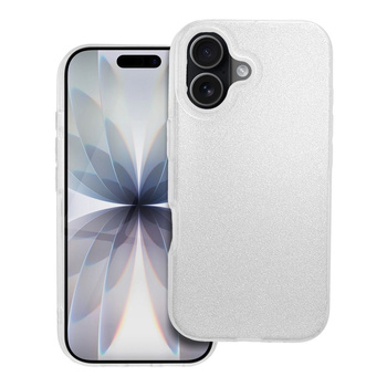 Etui BLING iPhone 17 srebrne (pełne)