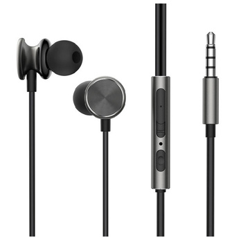 Joyroom słuchawki douszne 3,5mm ciemnoszare