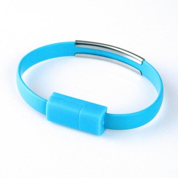 Kabel micro usb Bransoletka niebieska