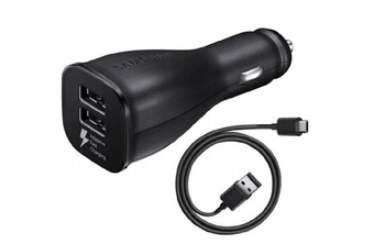 Ładowarka sieciowa Samsung micro usb 2A EP-LN920BB 2xUSB FC + usb TYP C czarna bulk / FC